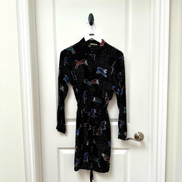 Sugarhill Brighton shirt dress tiger print - Picture 2 of 5
